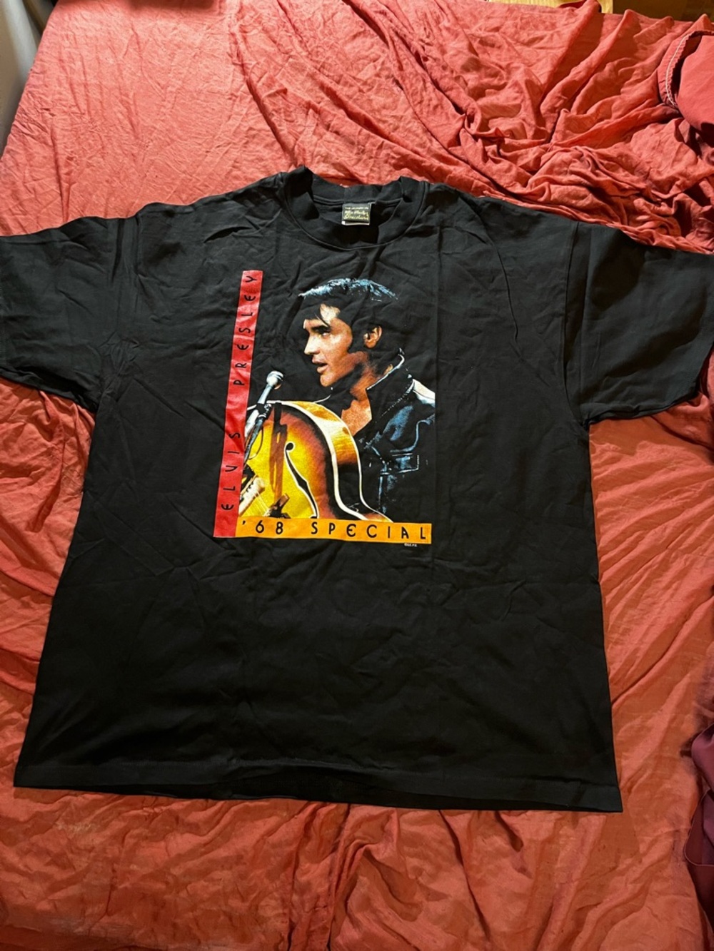 ELVIS PRESLEY Black Graphic '68 Special' Short Sleeve Tee